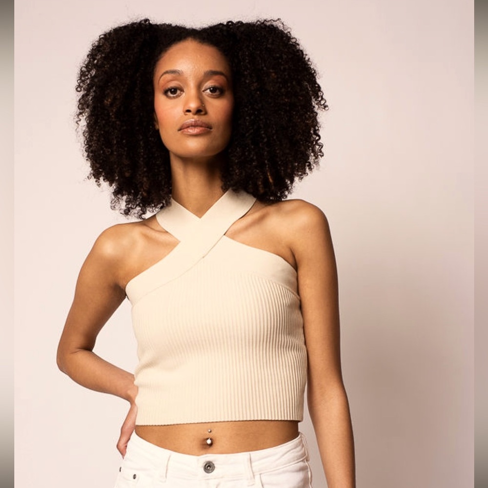 Cross Strap Halter Top - Aritzia Copycat